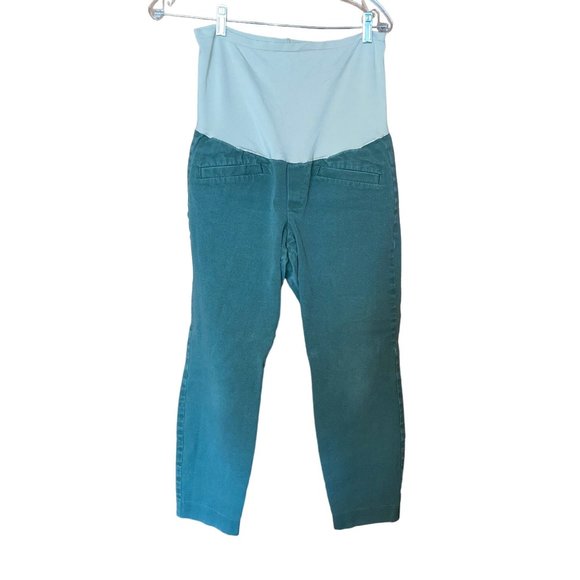 GAP Pants - Gap Maternity Skinny Ankle Pants Green Size 10